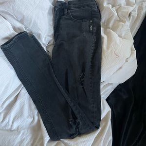 Silver Skinny Jeans